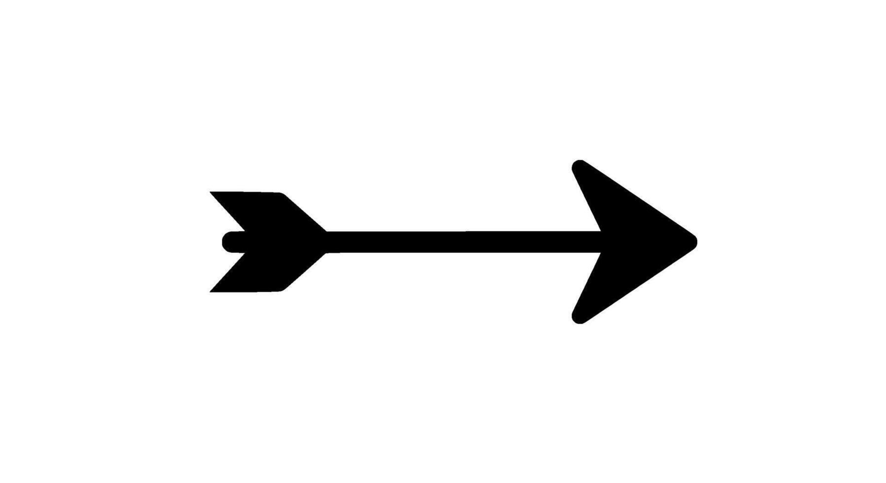 Bold Black Arrowhead Right vector