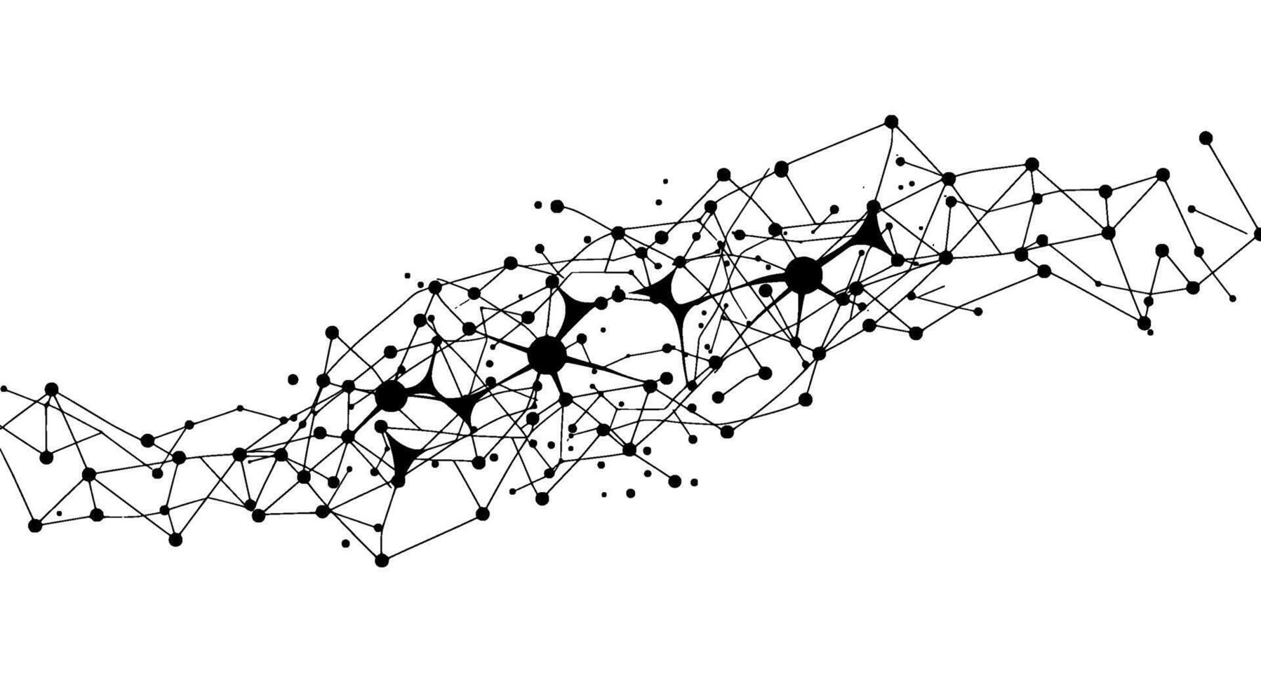 Abstract Network Nodes Connection vector