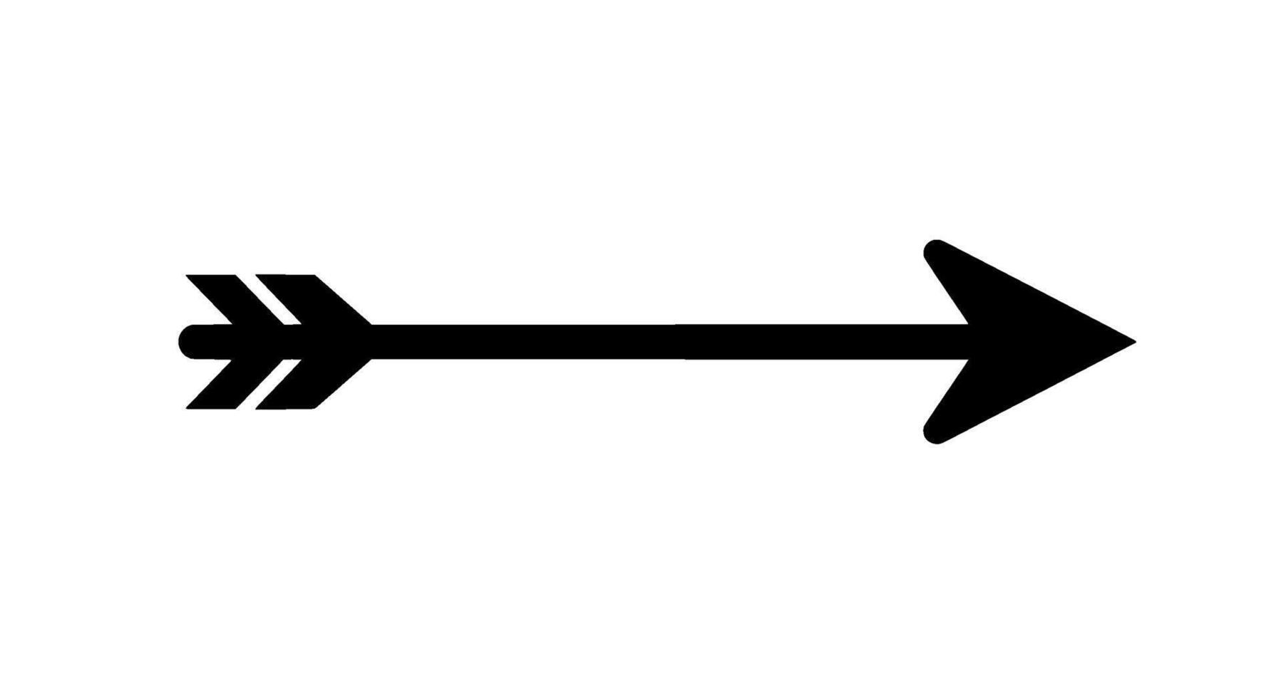 Bold Black Arrowhead Right Icon vector