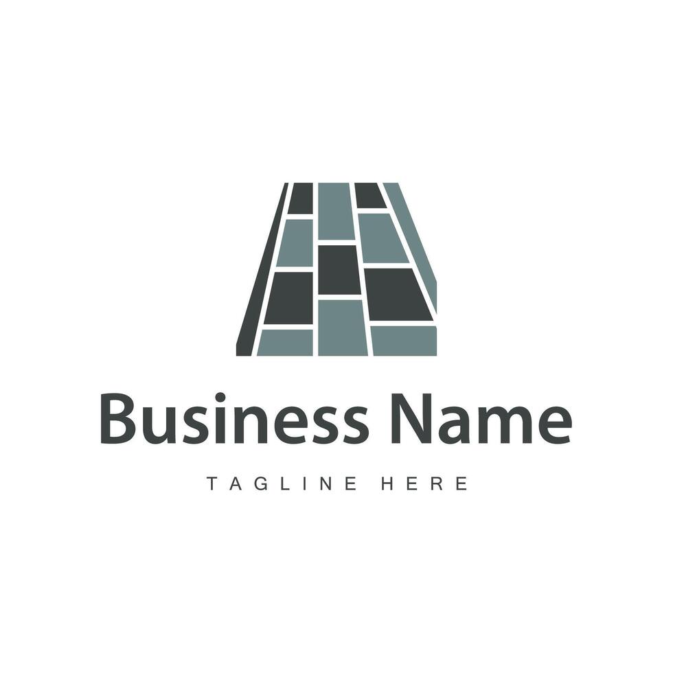 simple floor logo home floor decoration vector