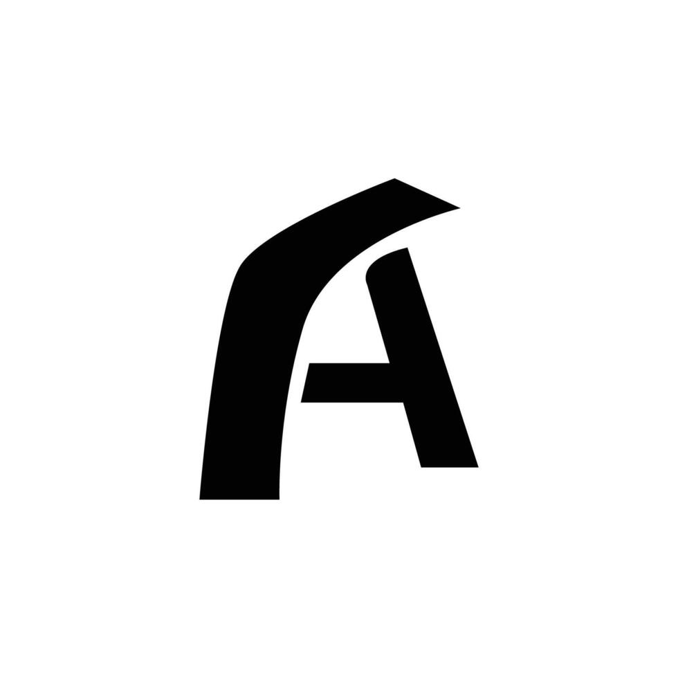 letter a logo illustration design concept alphabet letter minimalist simple vector