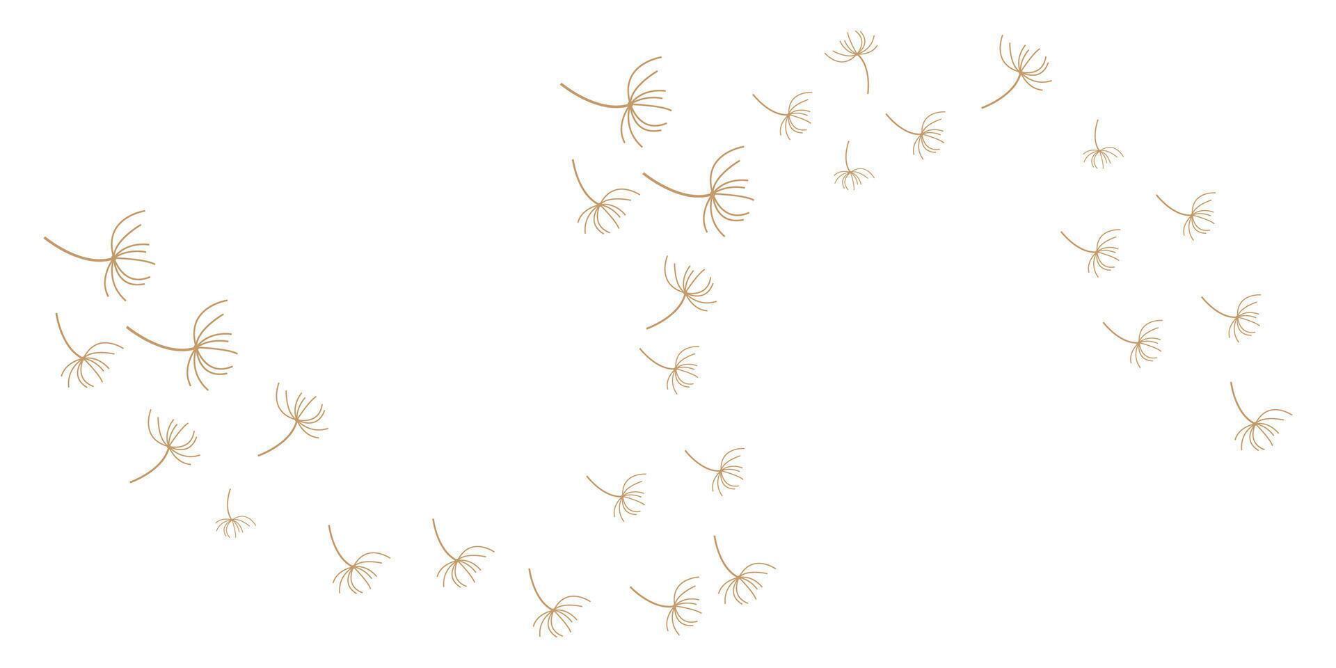 dandelion logo concept background design illustration dandelion plant flying vector