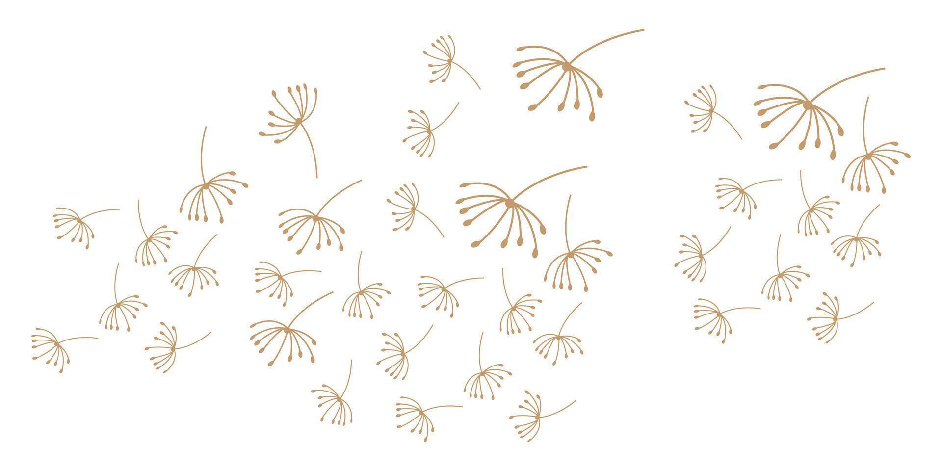 dandelion logo background design vector
