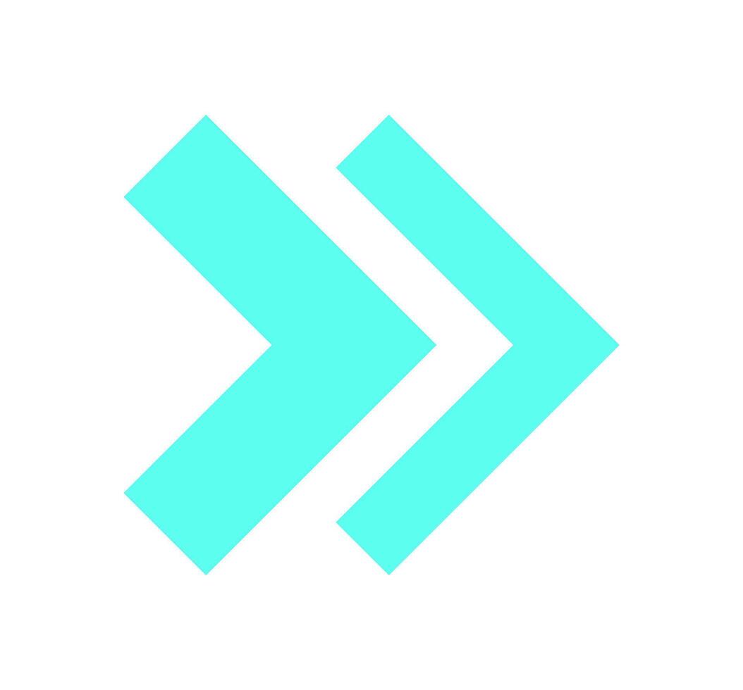 Y2K arrow shape shape. Retro abstract icon of the 90s. Modern aesthetic element, flat design, perfect for decoration or as a logo. Trendy symbol with a cool vibe. vector