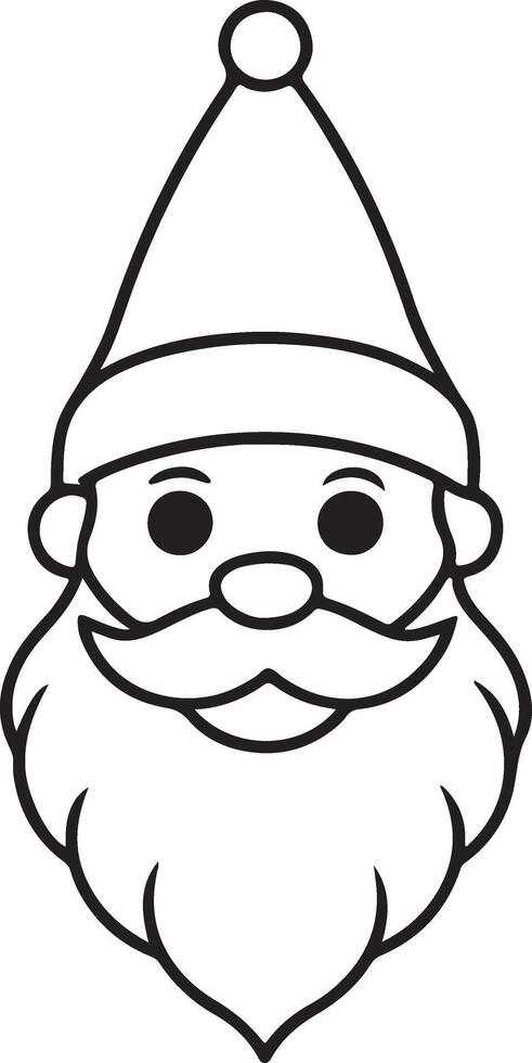 Santa Claus illustration silhouette design vector