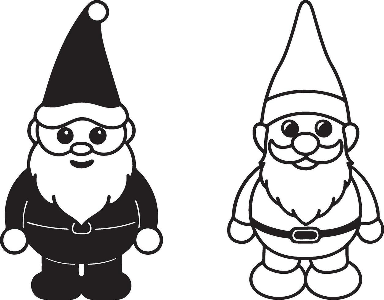 Santa Claus illustration silhouette design art vector