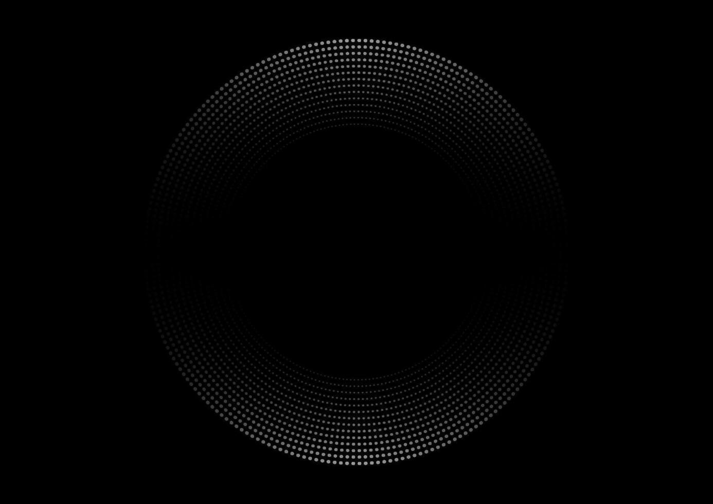 Circular Dotted Pattern Frame And Background Illustration With Gradation Effect And Text Space. vector
