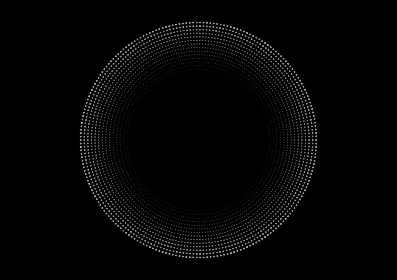 Round Dot Pattern Frame And Background With Gradation Effect And Text Space. vector