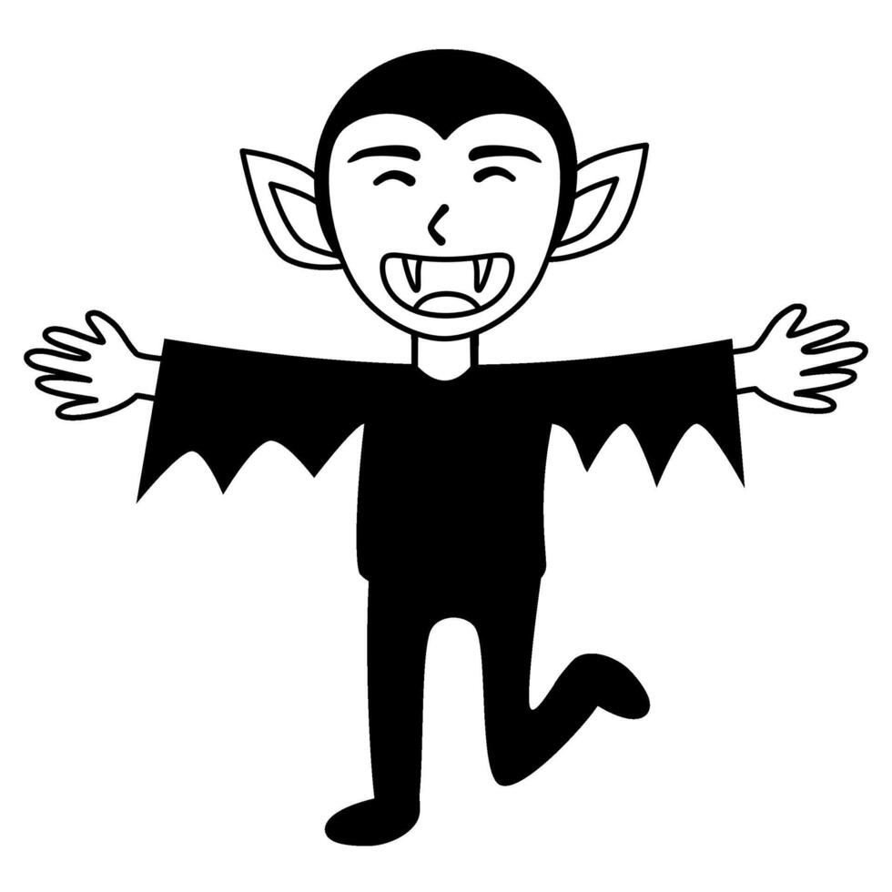 Vampire icon symbol on white background. vector