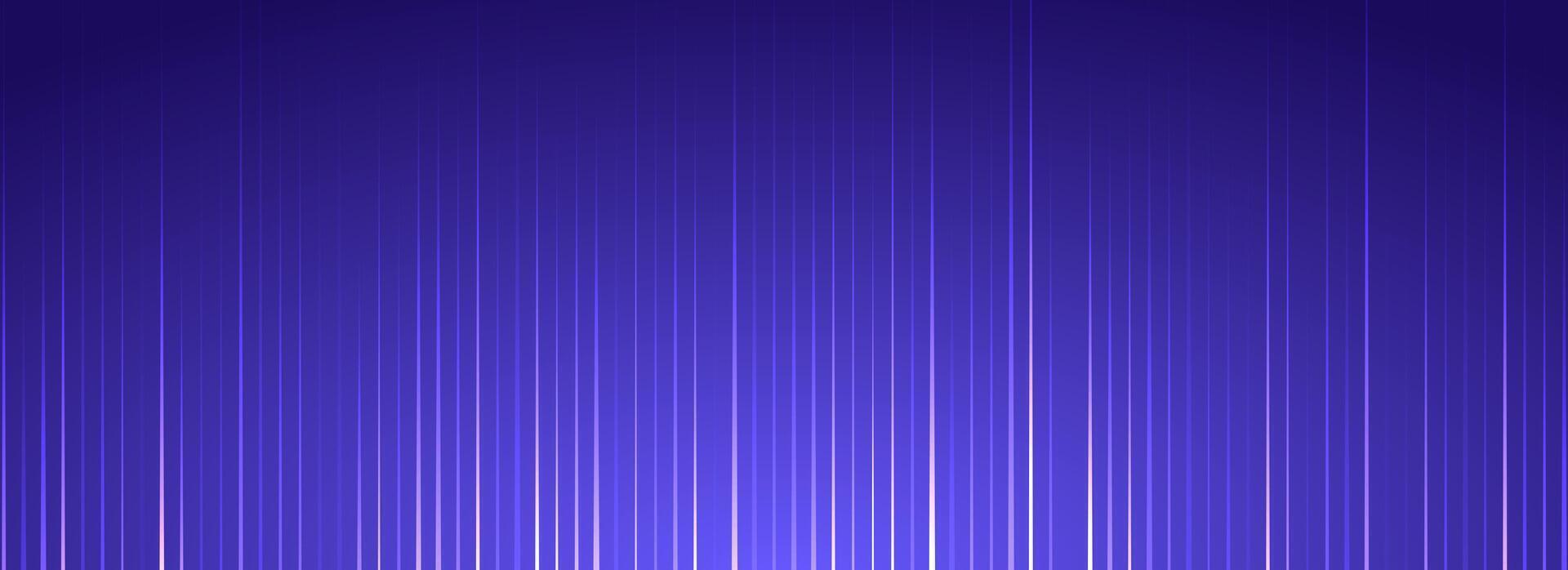 Bright neon streaks wallpaper. Vertical glowing light stripe background. Straight trail flare dynamic concept. Shining rays and beams design elements. Purple tech laser light pattern backdrop vector