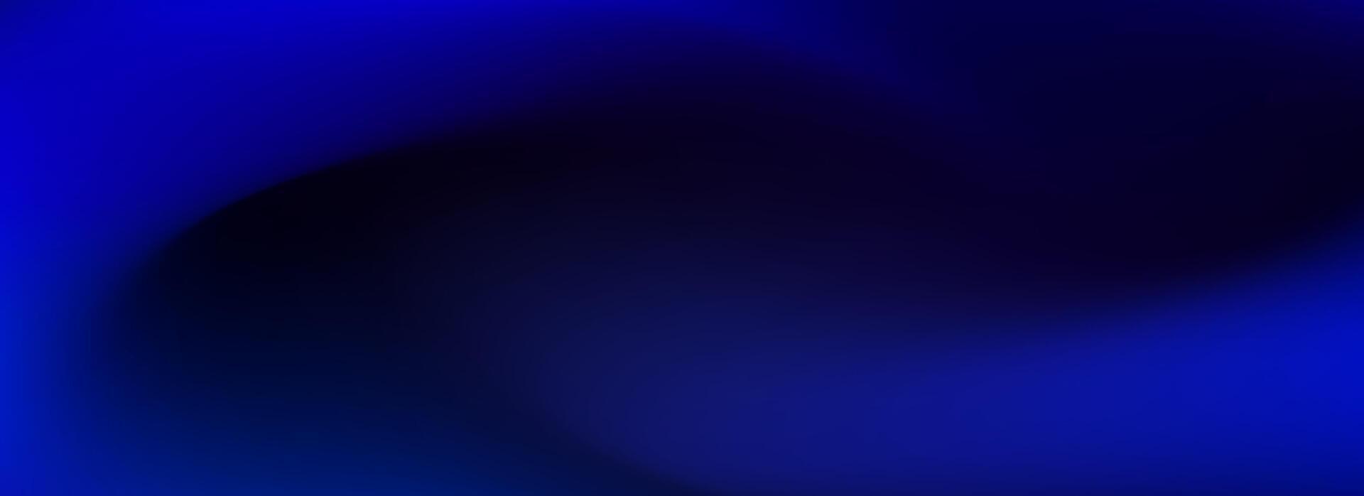 Deep blue ocean gradient wallpaper. Abstract deep dark navy underwater background. Blur sea backdrop for presentation, banner, brochure, poster. Night sky and deep water surface design vector