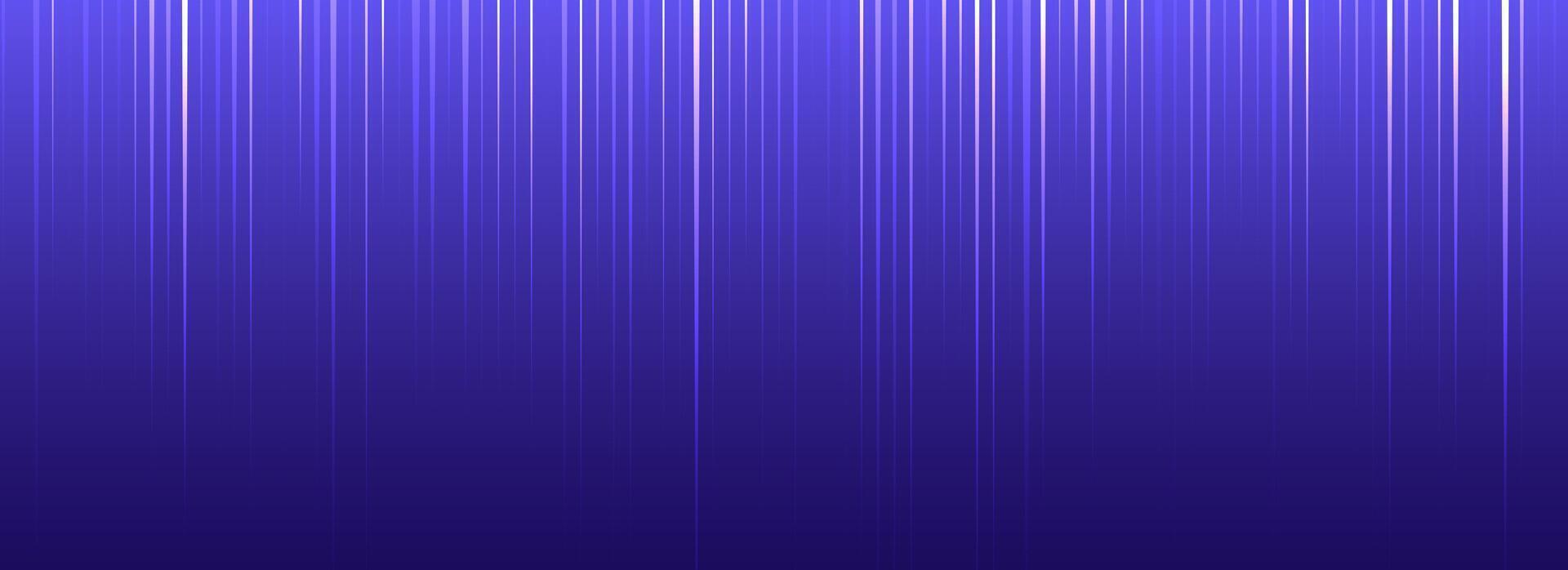 Bright neon streaks wallpaper. Vertical glowing light stripe background. Straight trail flare dynamic concept. Shining rays and beams design elements. Purple tech laser pattern backdrop. vector