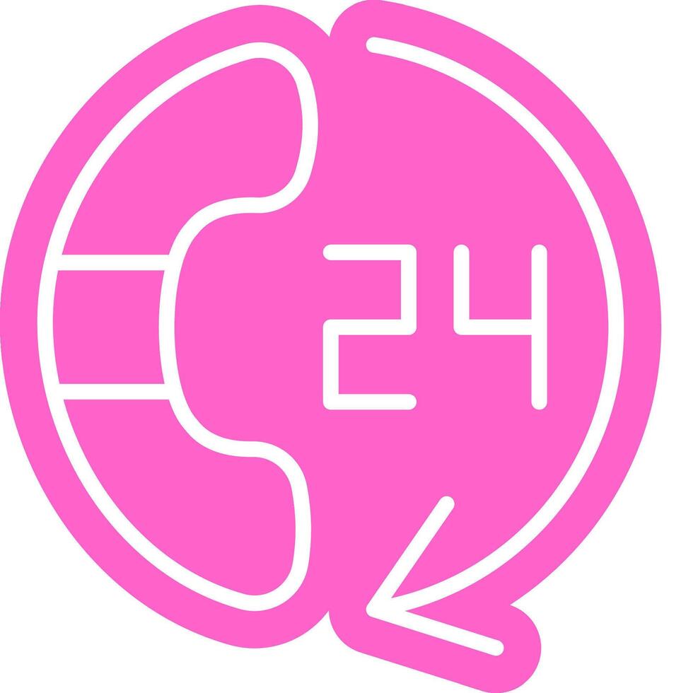 24 Hour Customer Service vector