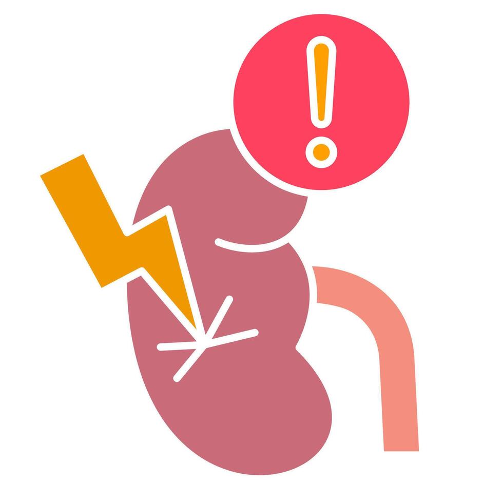 Kidney Failure attack illustration vector