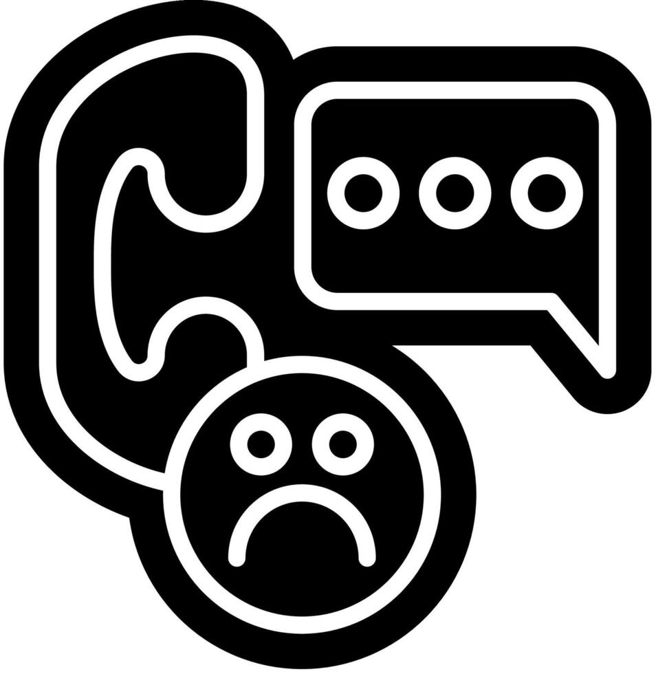 Complaint call service symbol vector