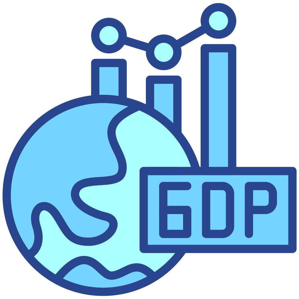 GDP graphic icon vector
