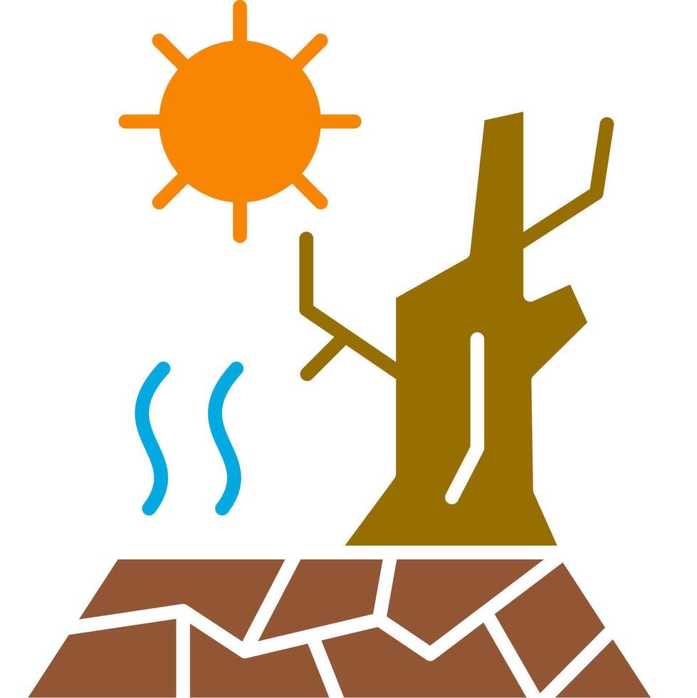 Drought climate illustration vector