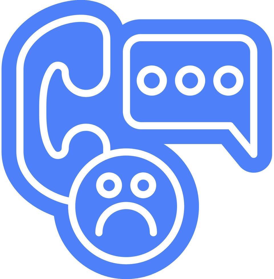 Complaint call service outline colour style vector