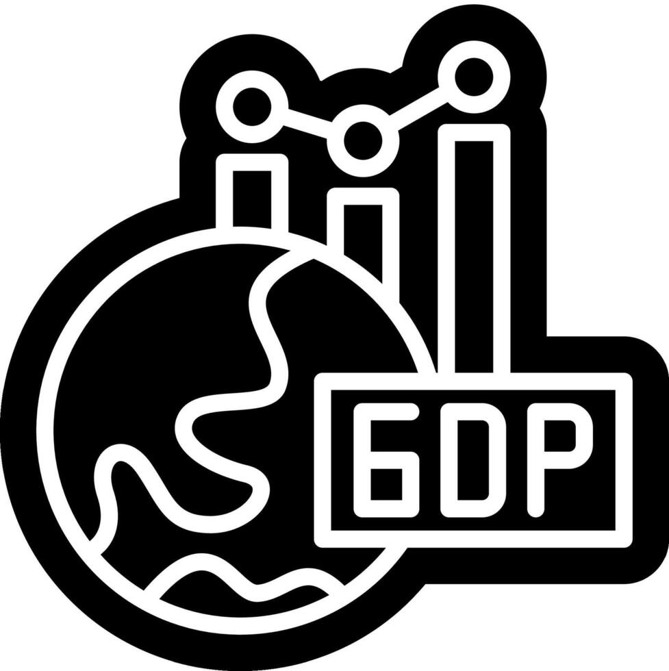 GDP graphic symbol vector