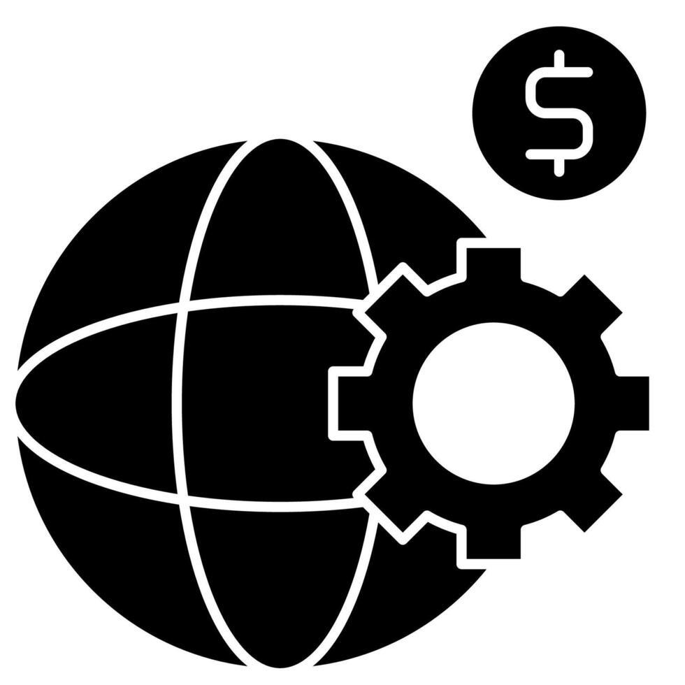 GDP strategy solid style vector
