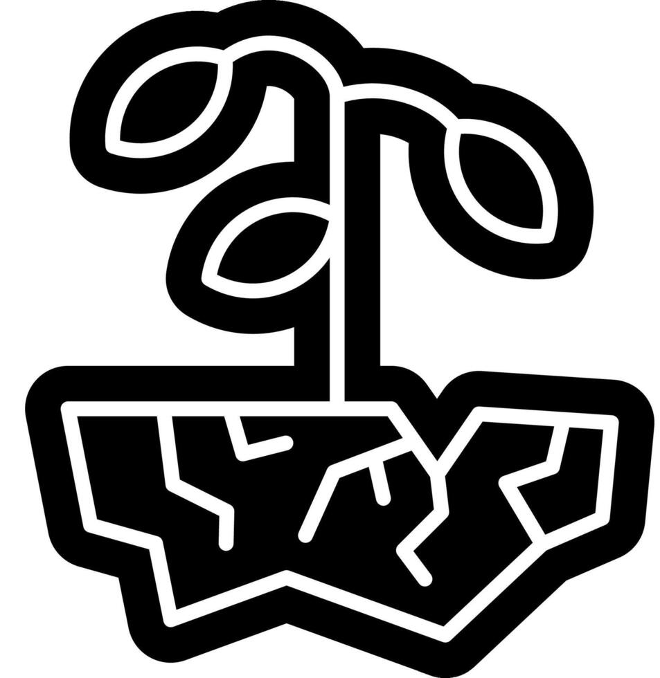 dry tree symbol vector