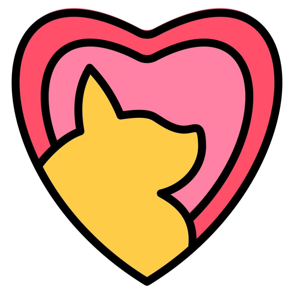 illustration of Pet Love rescue vector