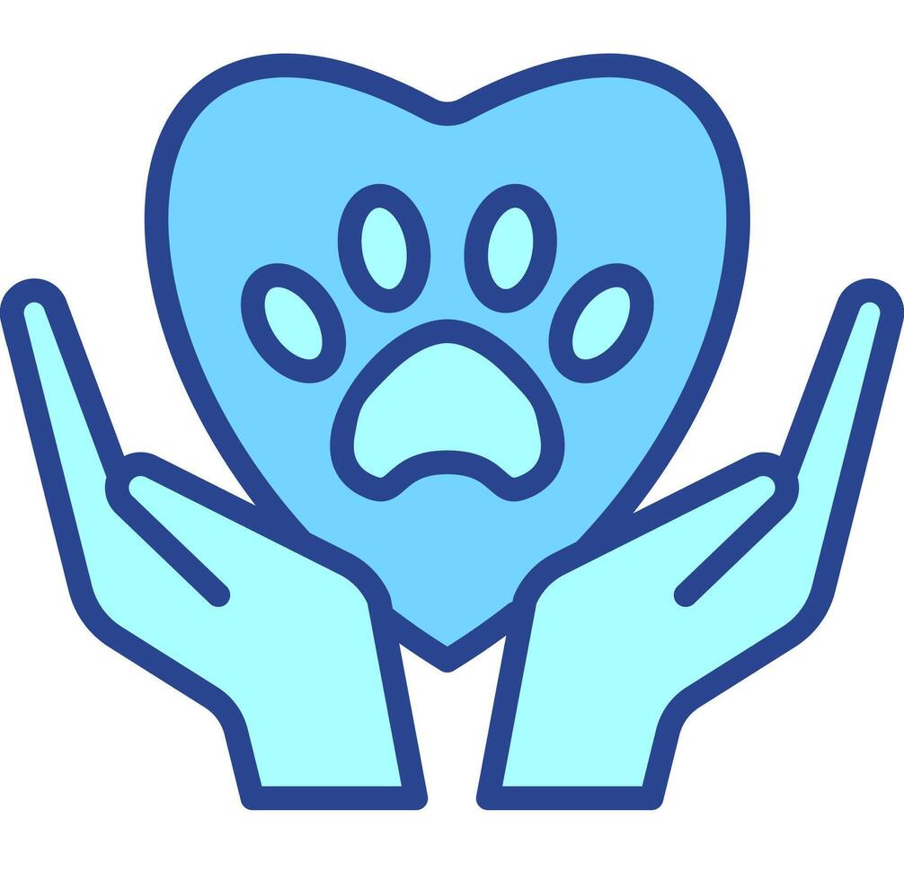 Pet Love animal care icon vector