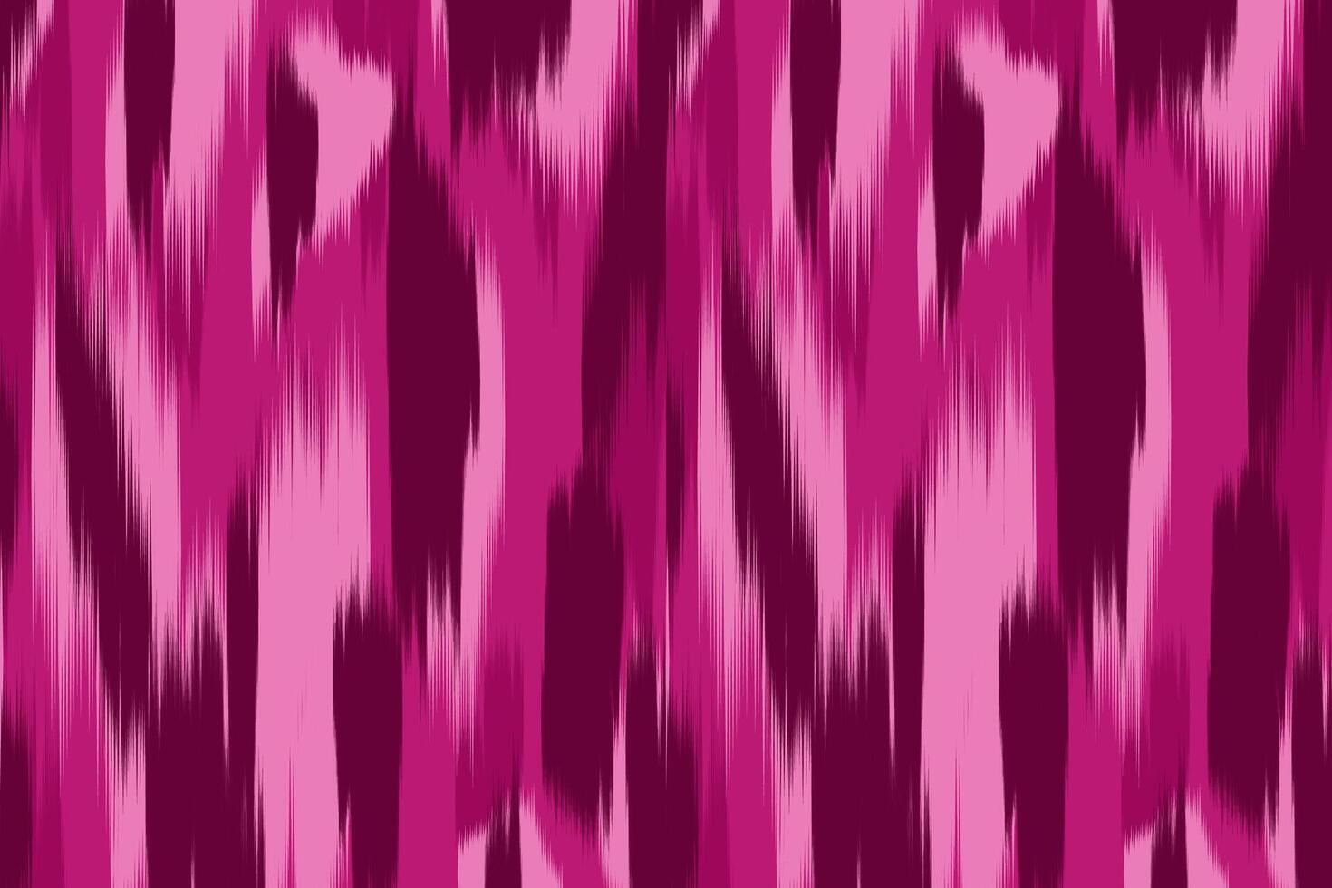 Abstract Ikat Pattern in Shades of Pink and Purple. vector