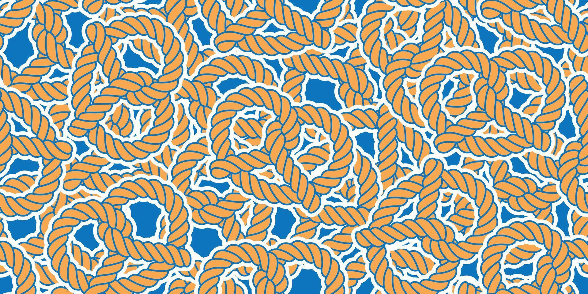 pretzel seamless pattern rope lasso baked bakery cartoon doodle cookie snack bread tile background repeat wallpaper wrapping paper scarf isolated illustration design vector