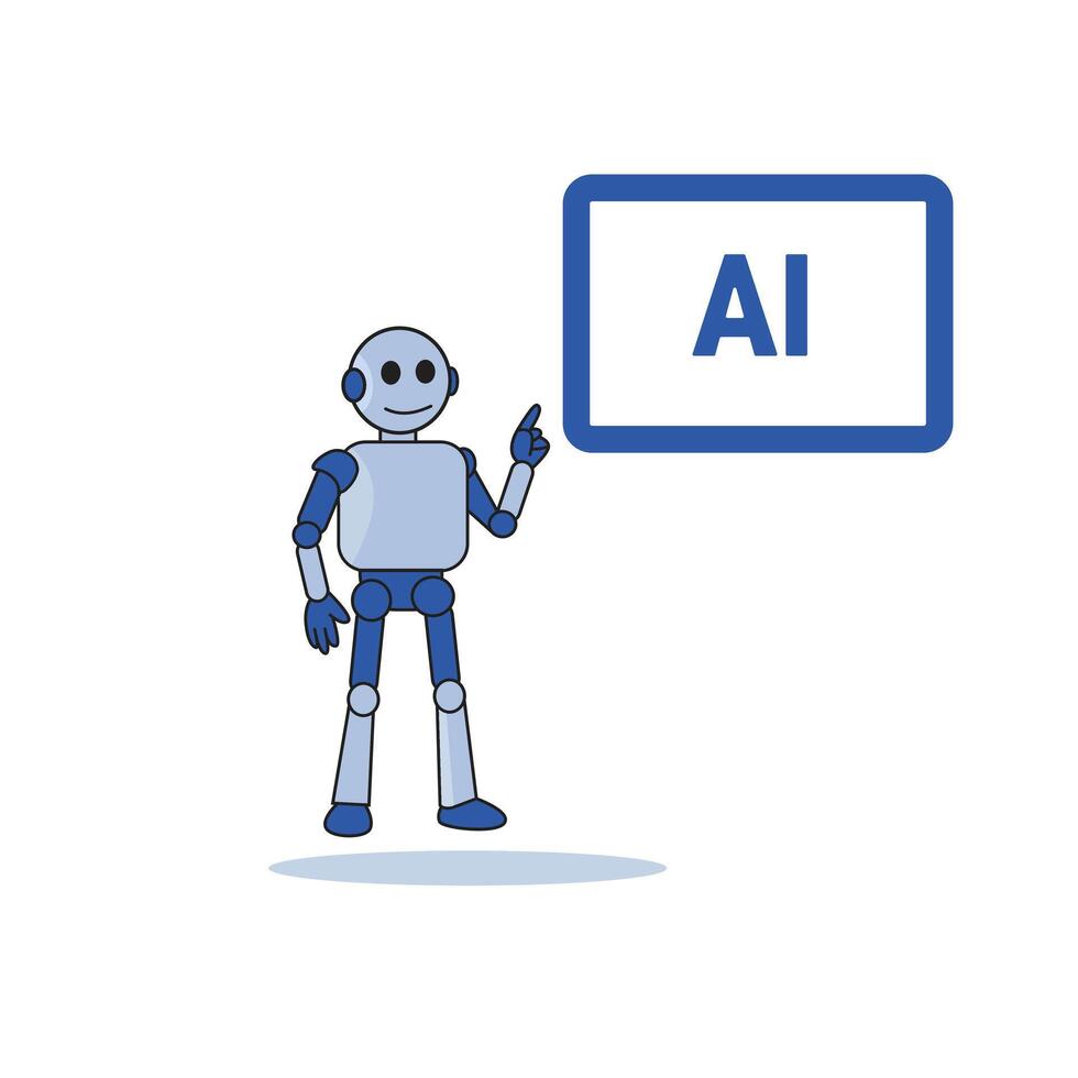 Machine Learning Demonstrated A Robotic Instructor Showcases the Future of AI-Driven Education vector