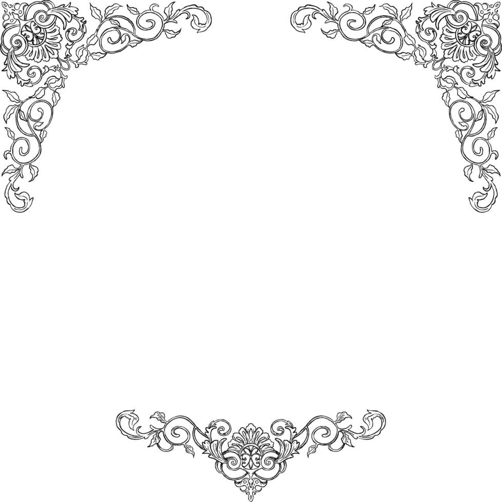 royal illustration border and frame vector