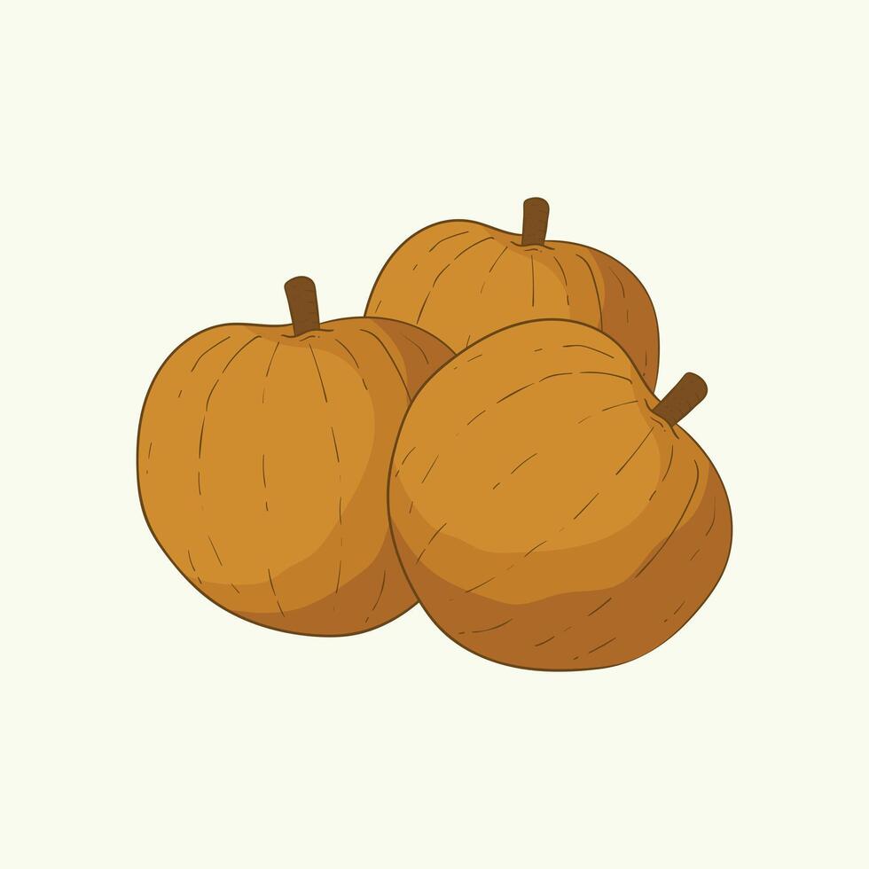 Egg Fruit Flat Design Cartoon Icon Illustration vector