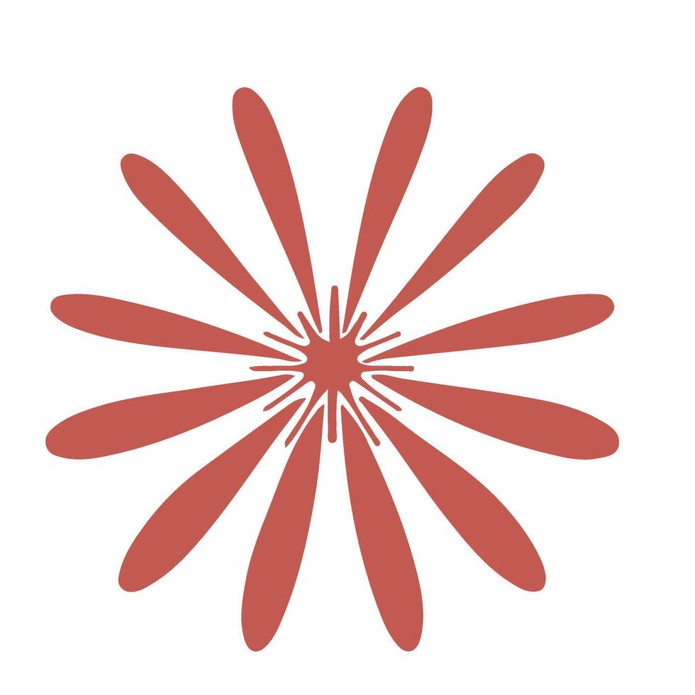 Boho Floral Element vector