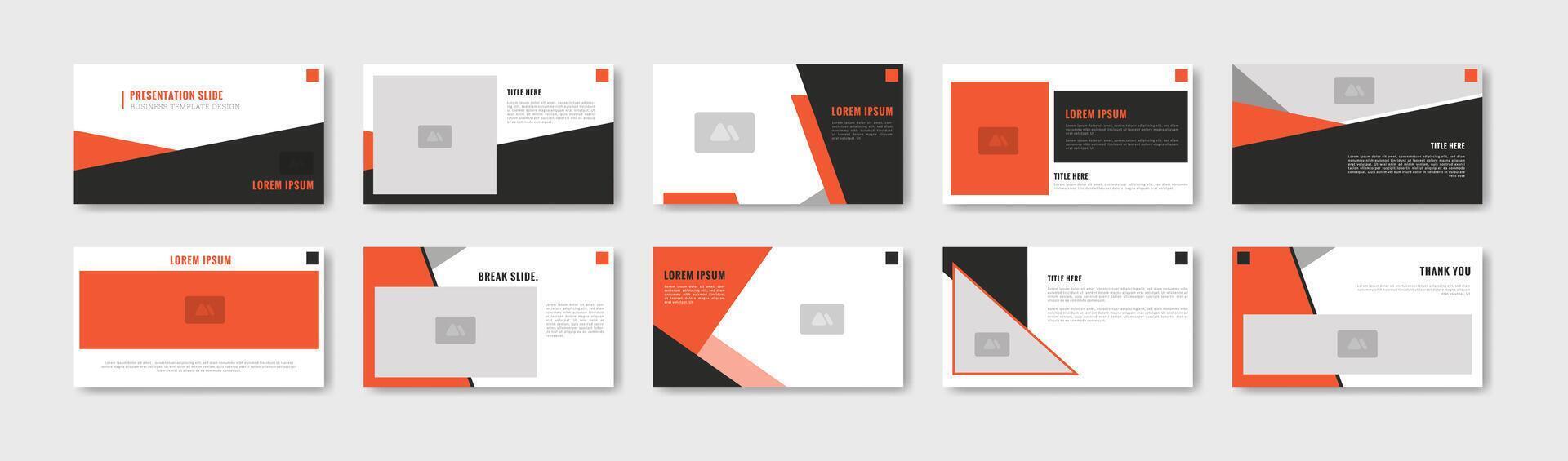 minimalist Business presentation template design vector