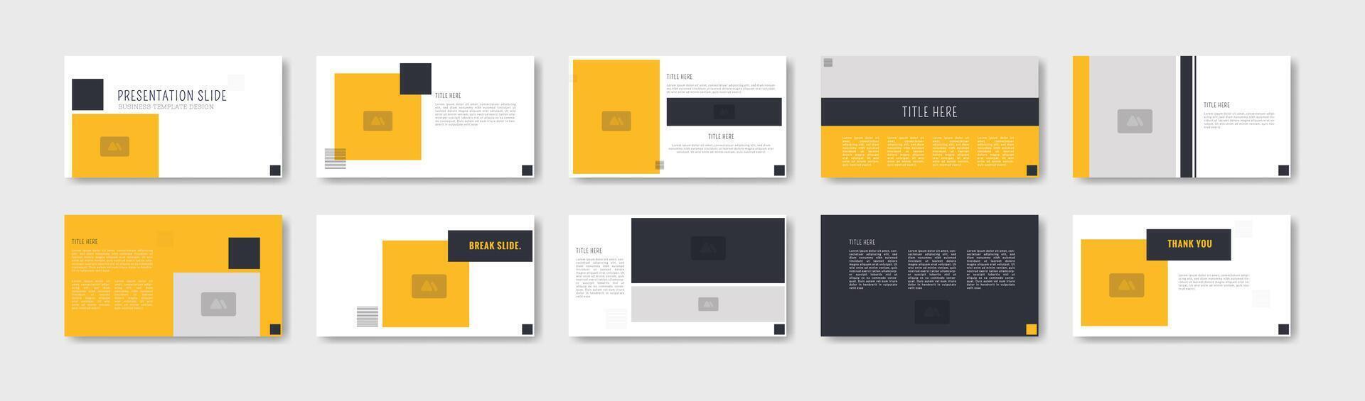 Business presentation template design. Minimalis, modern vector