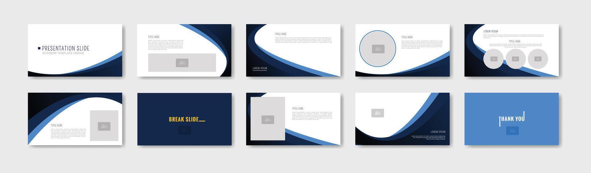 Business presentation template design. Minimalis, modern and keynote illustration vector