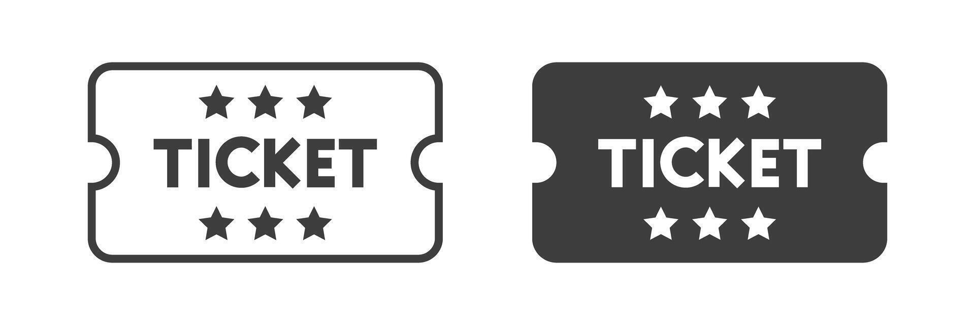 Ticket icon ticket icon illustration vector