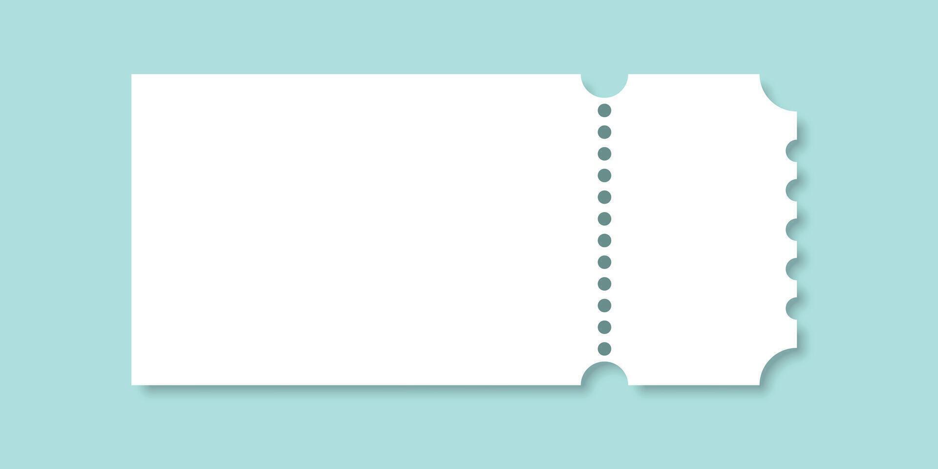 A blank sheet of paper with a hole in it vector