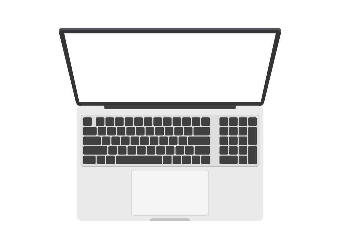 Laptop computer icon isolated on white background illustration vector