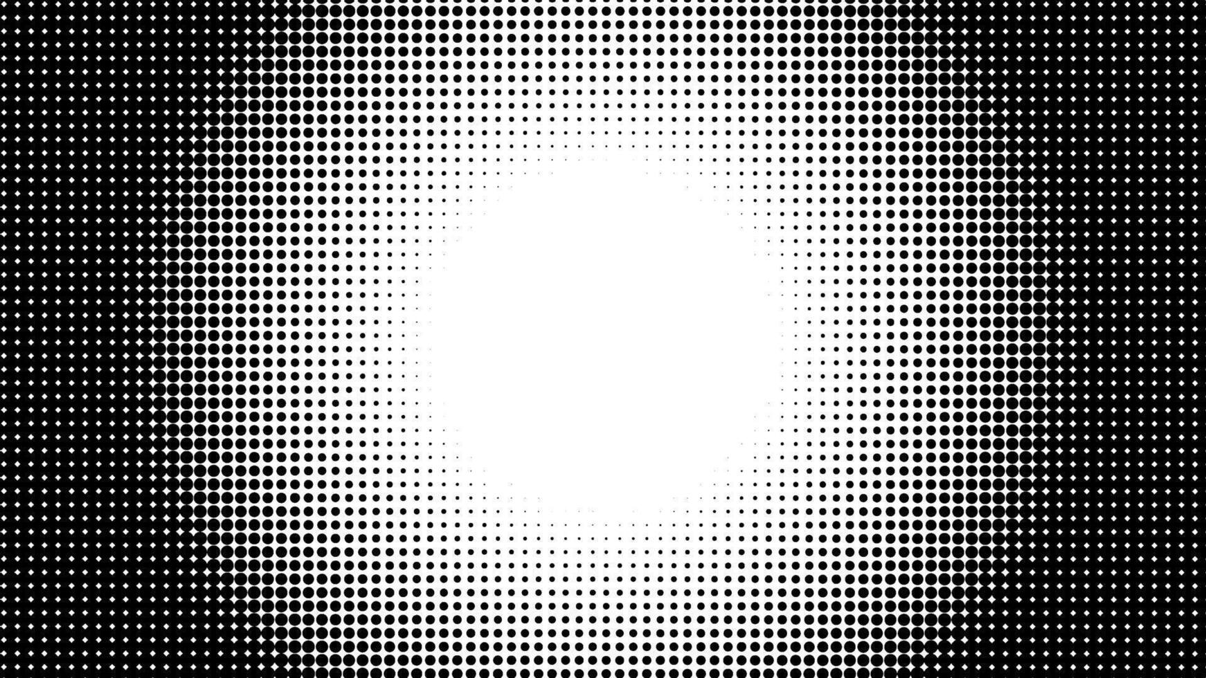 Half tone border vignette background. Black and white dotted halftone background. vector