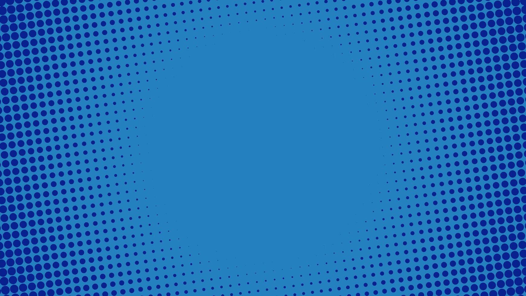 Blue Halftone Comic Background with Dotted Pattern vector