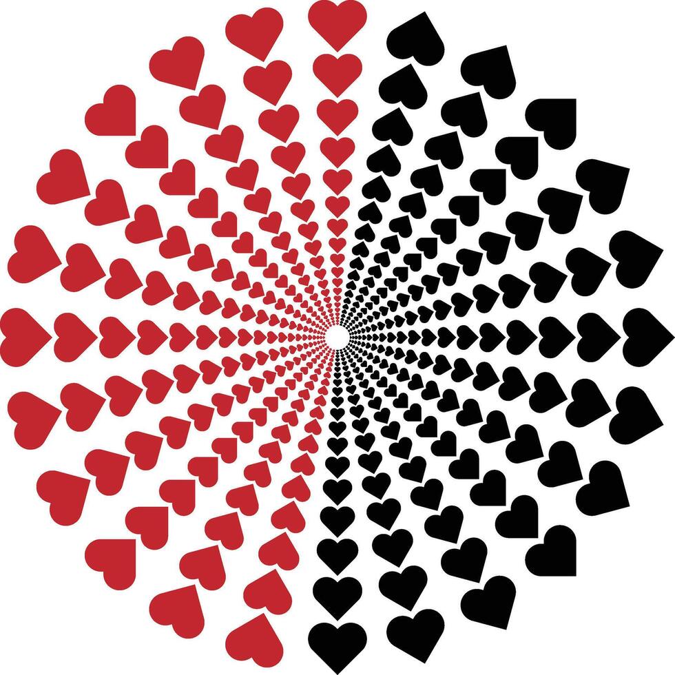 elegant heart shape artwork for romantic decoration and modern wall display vector