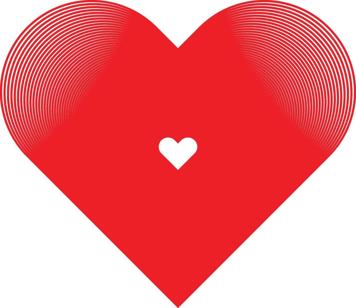 Romantic Heart Line Artwork For Gallery Wall Prints vector