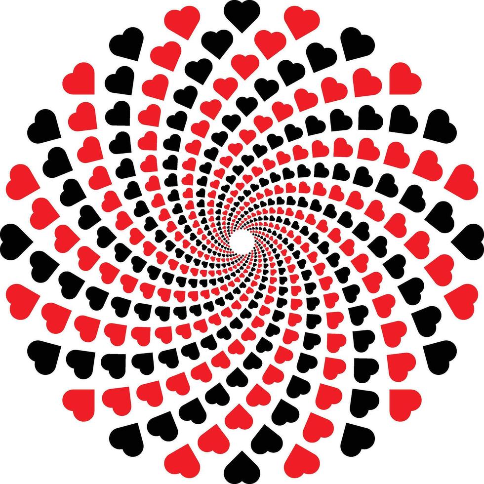 modern love shape art with elegant design for creative decoration ideas vector