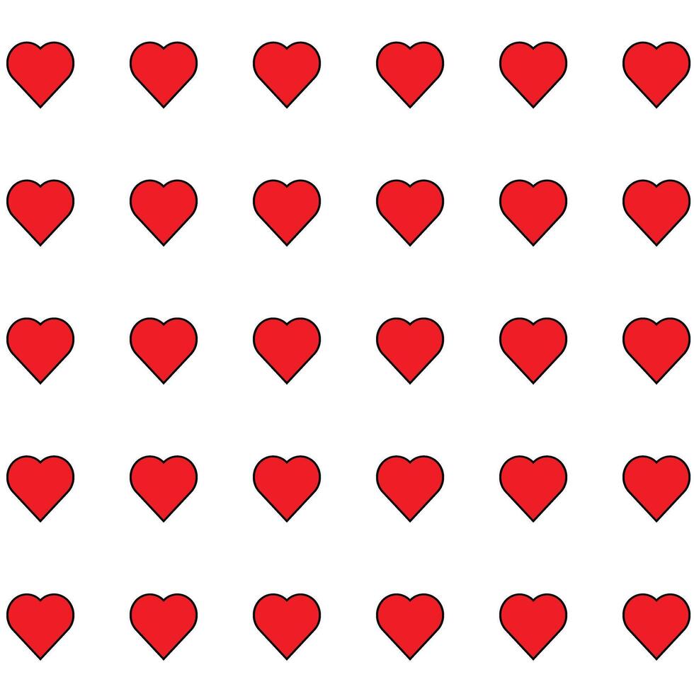 cute love shape seamless background for creative design use vector