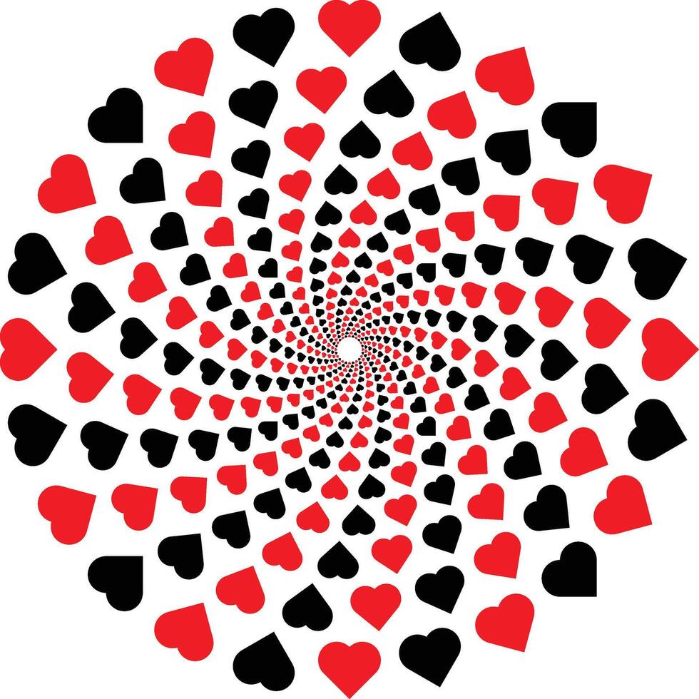 artistic heart shape concept ideal for cards banners and decor elements vector