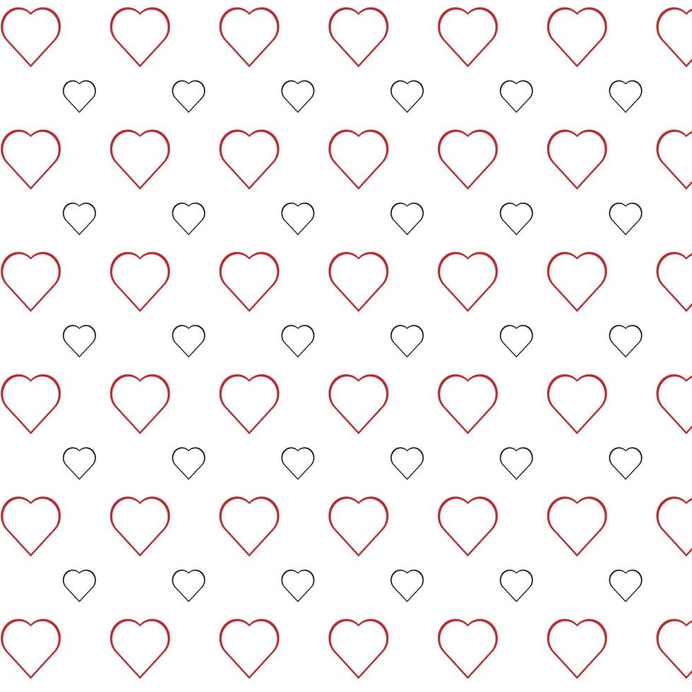 minimal love shape pattern design for valentine projects vector
