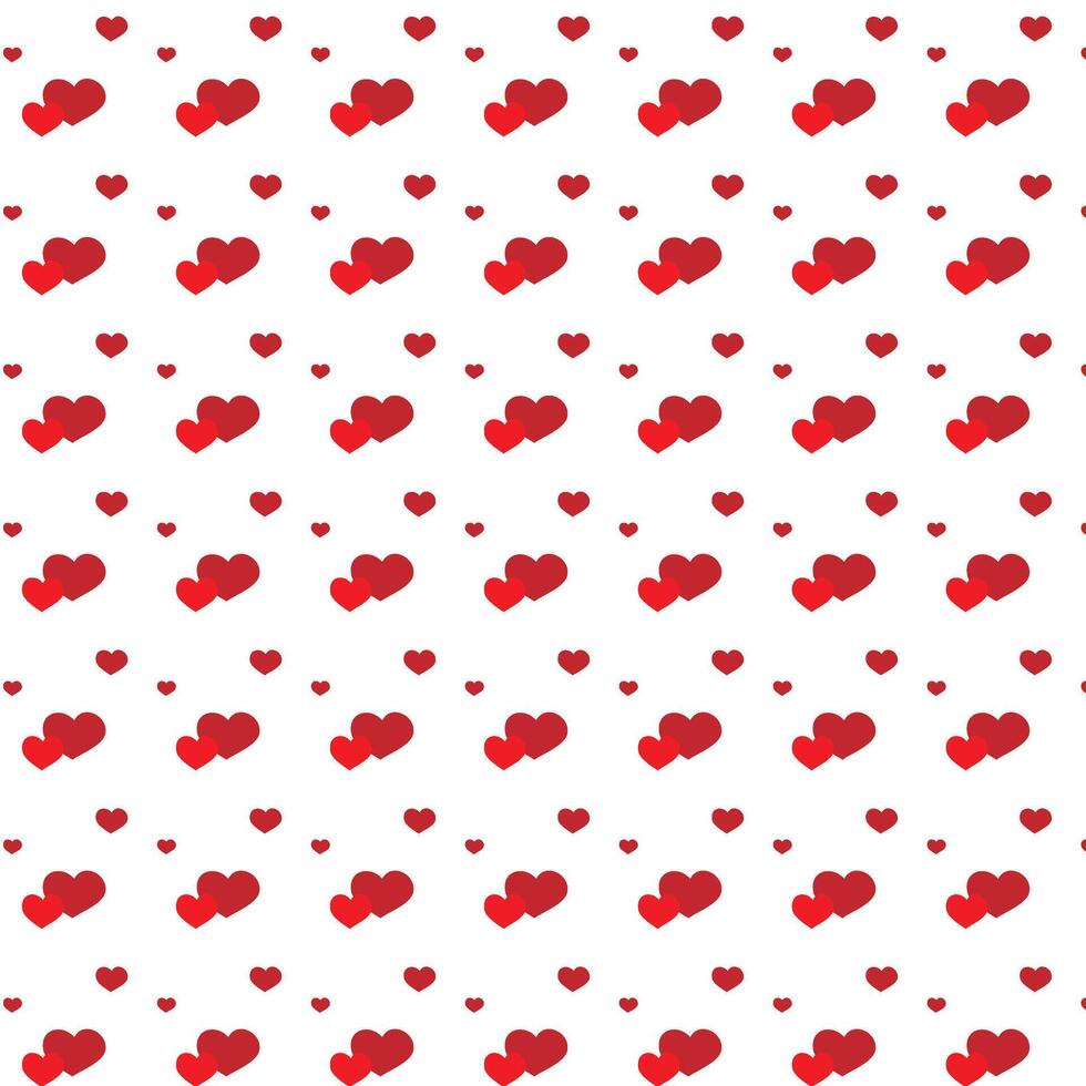 Seamless love shape pattern design for crafts and backgrounds vector