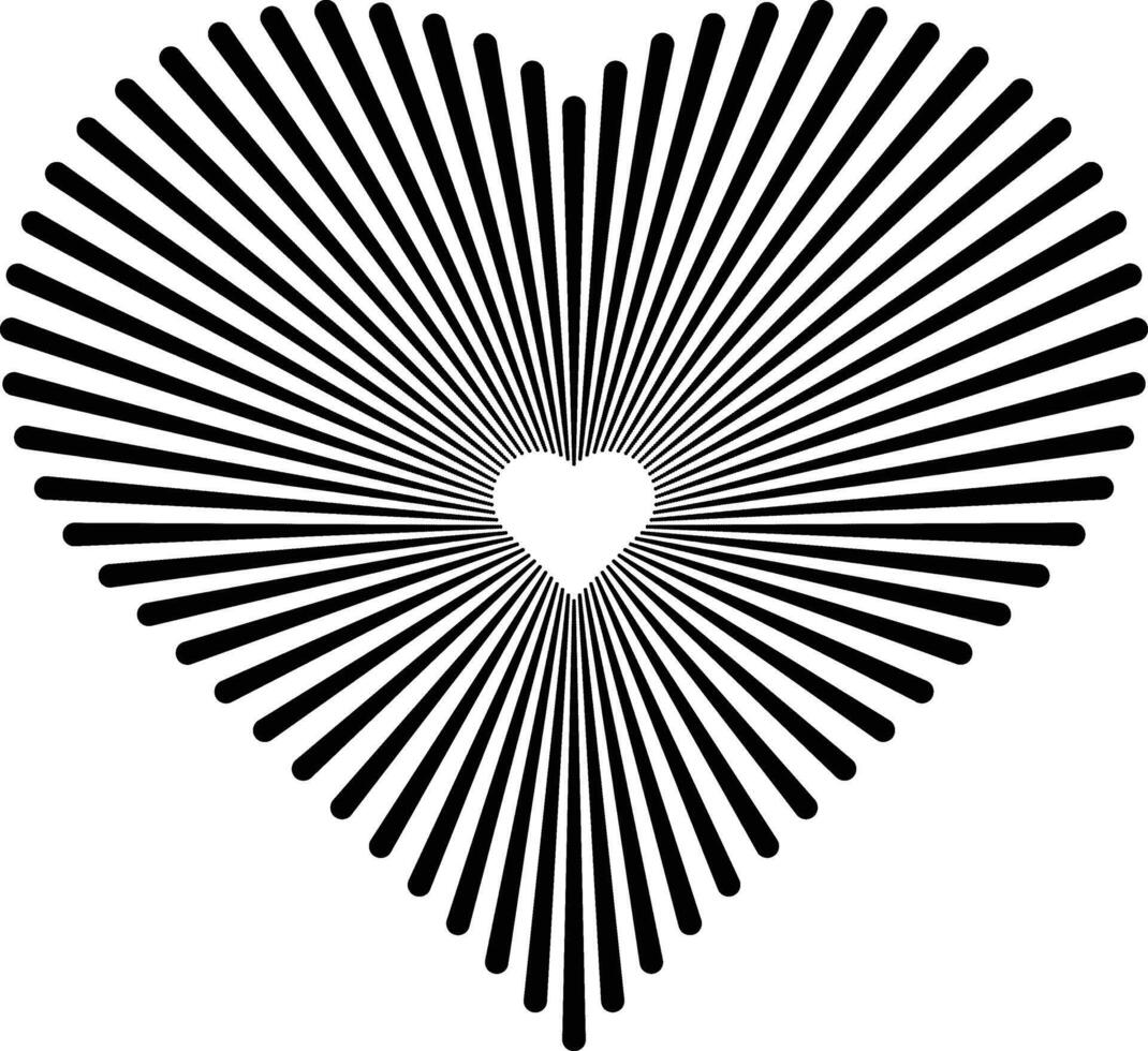 creative love shape illustration with beautiful and stylish visual elements vector