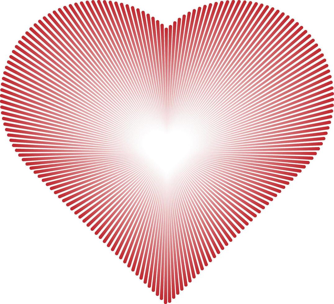 artistic love shape concept with minimalist and attractive modern design style vector